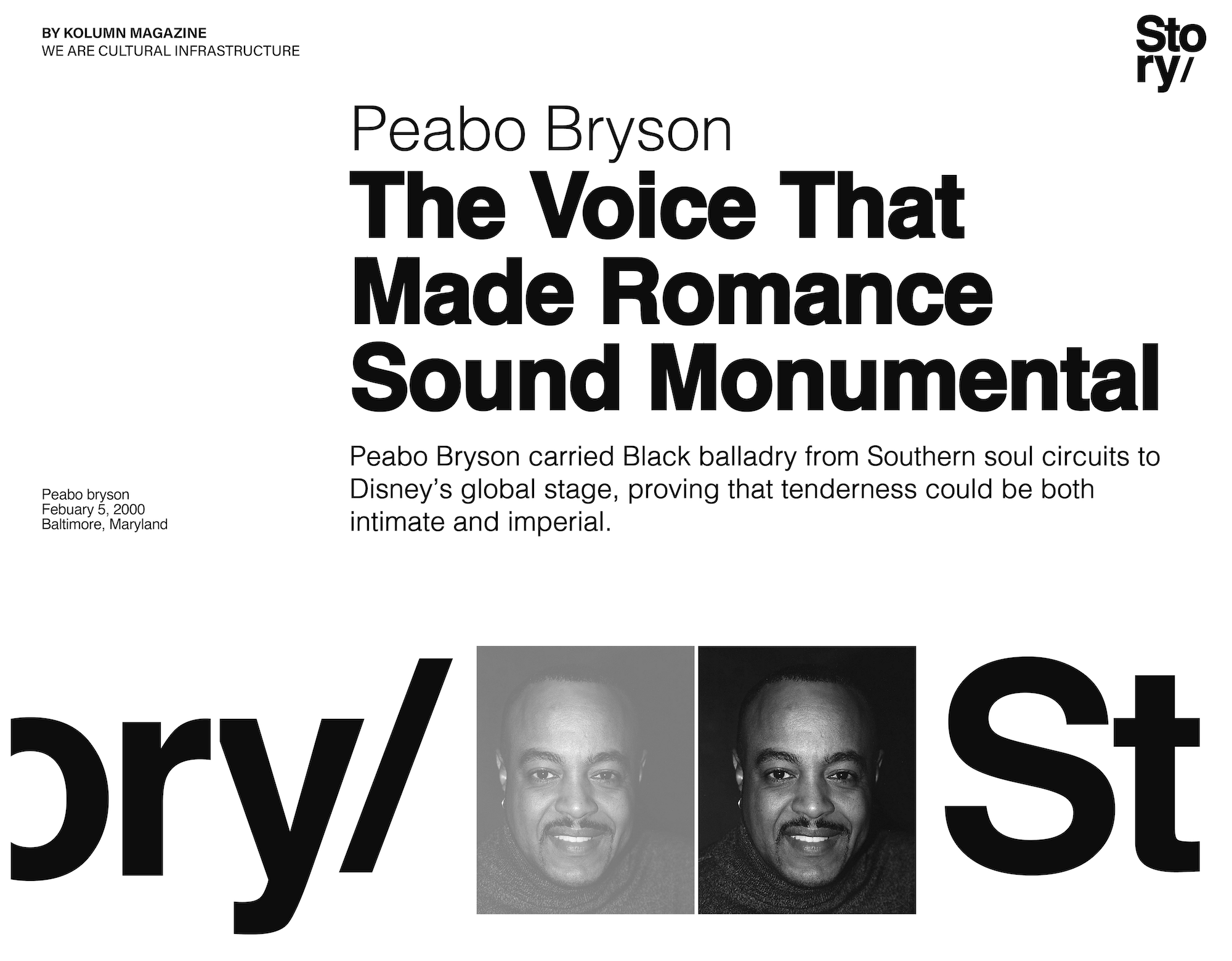 Peabo Bryson, Can You Stop The Rain, KOLUMN Magazine, KOLUMN, African American News, Black News, African American Journalism, Black Journalism, African American History, Black History, African American Art, Black Art, African American Music, Black Music, African American Wealth, Black Wealth, African American Education, Black Education, Historic Black University or College, HBCU