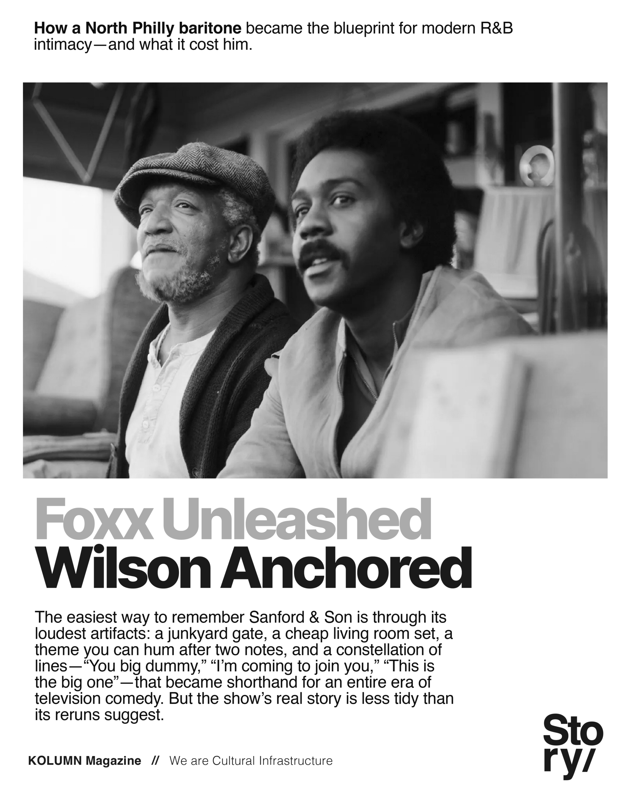 Sanford & Son, Demond Wilson, Redd Foxx, Fred Sanford, KOLUMN, KOLUMN Magazine, Cultural Infrastructure, African American News, Black News, African American Journalism, Black Journalism, African American History, Black History, African American Art, Black Art, African American Music, Black Music, African American Wealth, Black Wealth, African American Education, Black Education, Historic Black University or College, HBCU