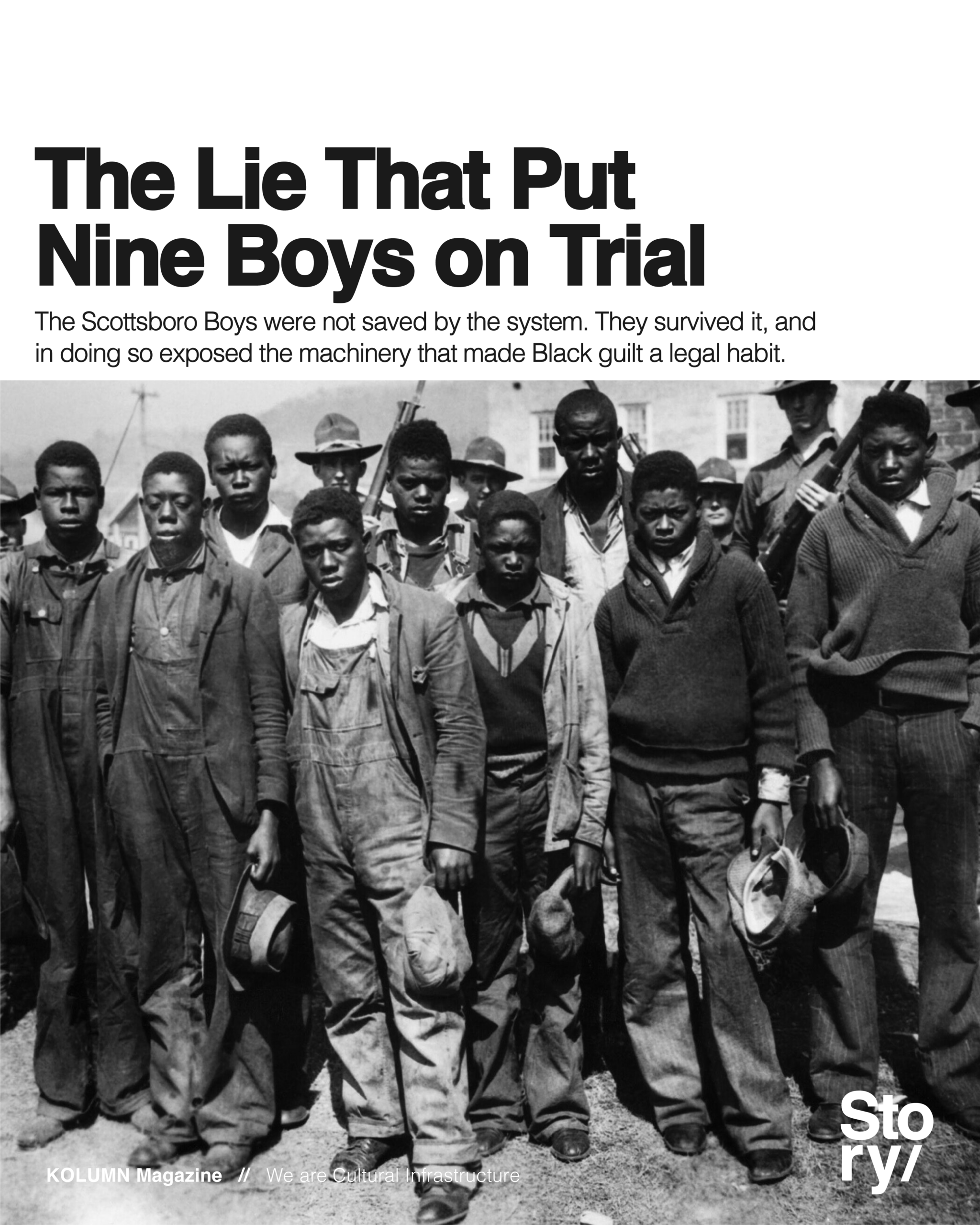 Scottsboro Boys, Clarence Norris, Olen Montgomery, Andy Wright, Willie Roberson, Ozie Powell, Eugene Williams, Charlie Weems, Roy Wright, Haywood Patterson, KOLUMN, Cultural Infrastructure, African American News, Black News, African American Journalism, Black Journalism, African American History, Black History, African American Art, Black Art, African American Music, Black Music, African American Wealth, Black Wealth, African American Education, Black Education, Historic Black University or College, HBCU