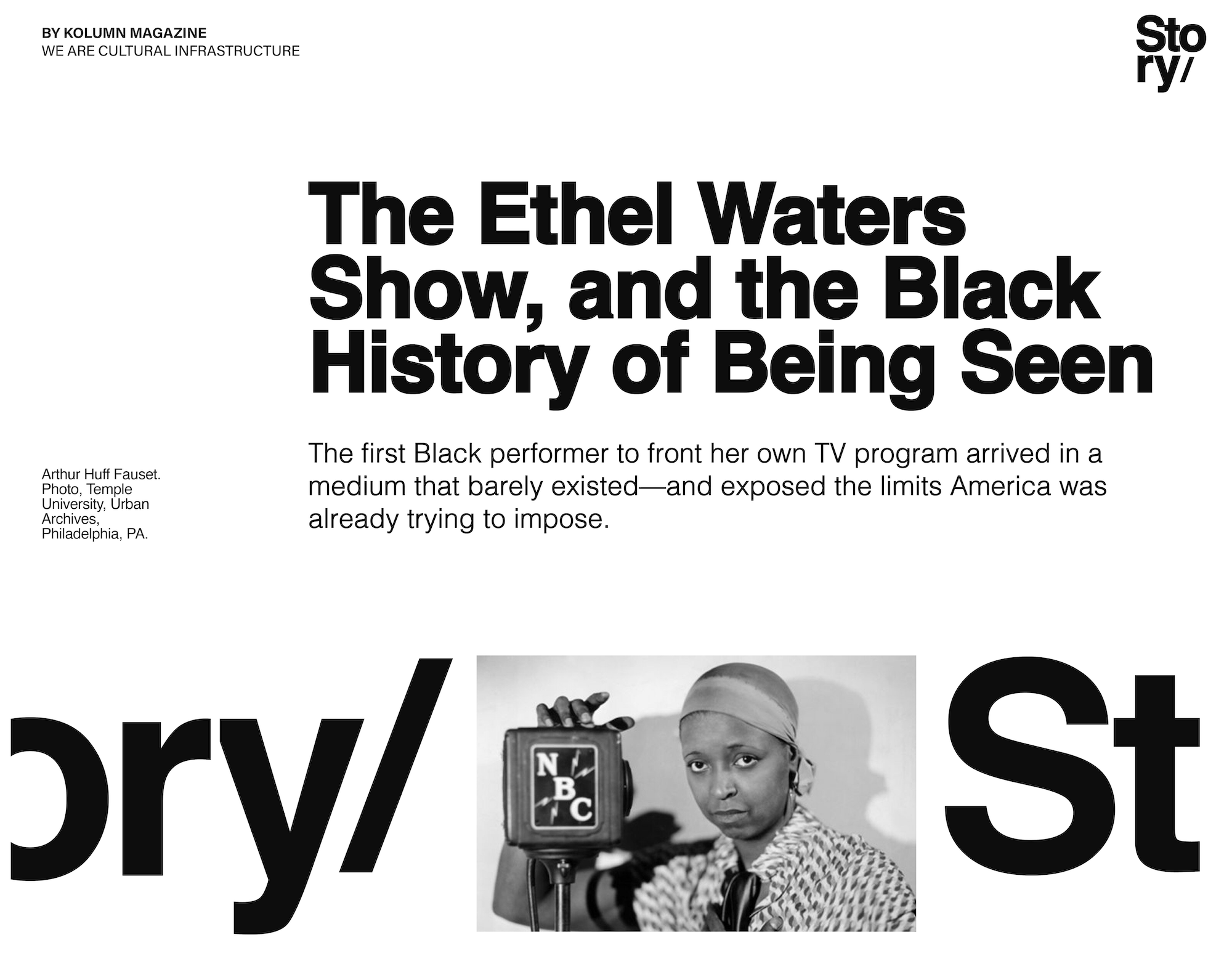 The Ethel Waters Show, KOLUMN Magazine, KOLUMN, African American News, Black News, African American Journalism, Black Journalism, African American History, Black History, African American Art, Black Art, African American Music, Black Music, African American Wealth, Black Wealth, African American Education, Black Education, Historic Black University or College, HBCU